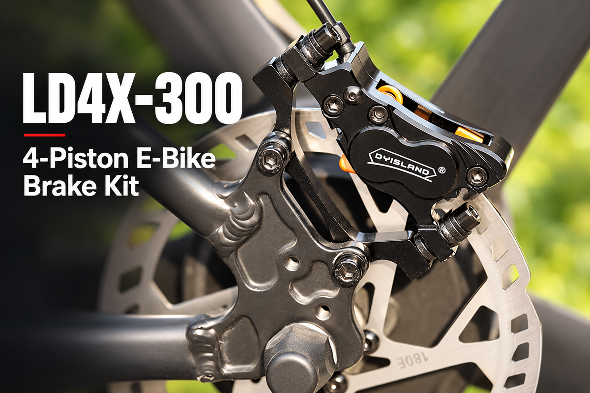 LD4X-300 Four-Piston Hydraulic Disc Brake for E-Bikes