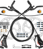 DYISLAND LD4X-300 4-Pistons Hydraulic Disc Brake Set  for E-Bike