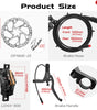 DYISLAND LD4X-300 4-Pistons Hydraulic Disc Brake Set  for E-Bike