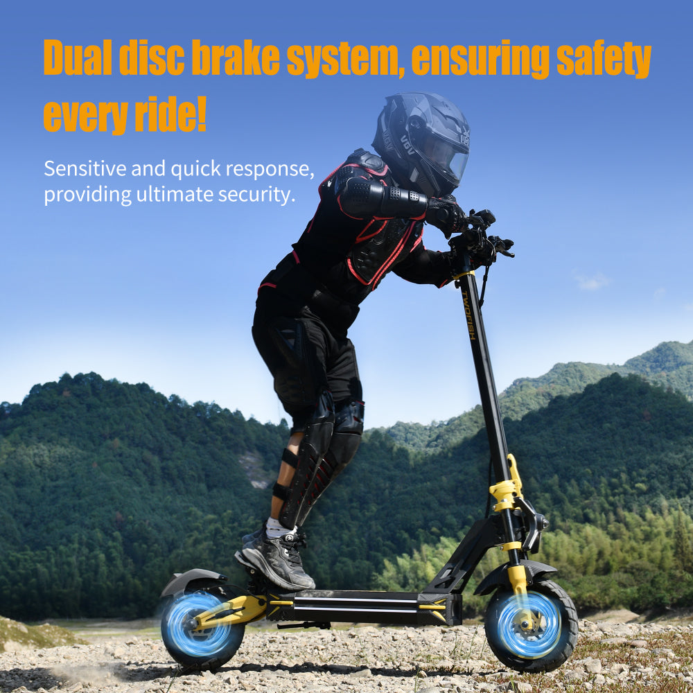 TWOFISH V2 MAX Electric Scooter – 800W Motor, 25km/h Limited Speed, 50km Range, NFC Unlock, Dual Suspension & Disc Brakes (EU)