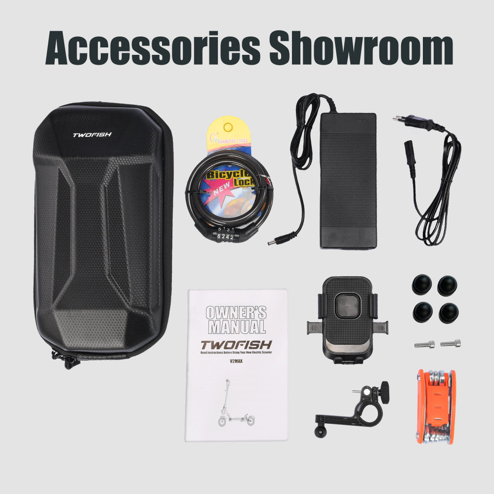 TWOFISH TW3 PRO Electric Scooter – Dual 1000W Motors, 60km/h Top Speed, 55km Range, NFC Unlock, Dual Suspension & Disc Brakes（EU）