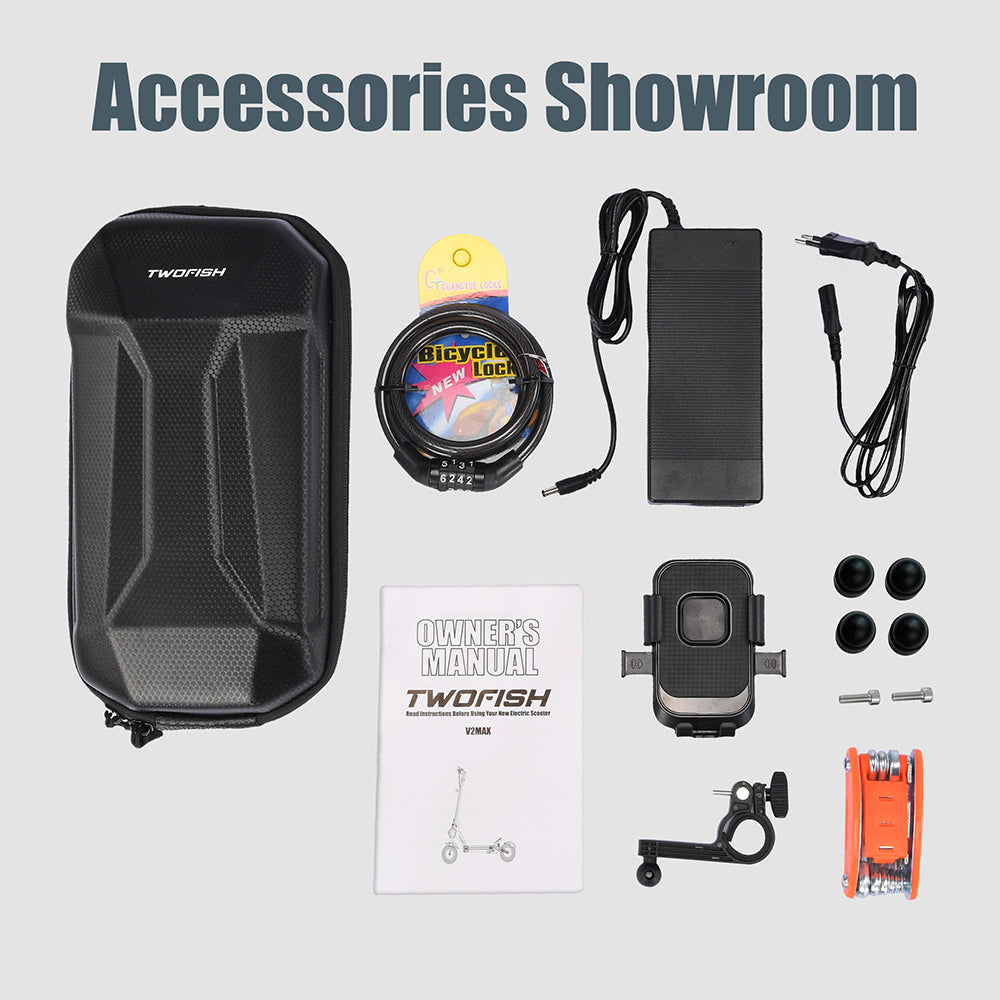 TWOFISH TW4 PRO Electric Scooter – Dual 1000W Motors, 72km/h Top Speed, 60km Range, NFC Unlock, Dual Suspension & Disc Brakes（EU）