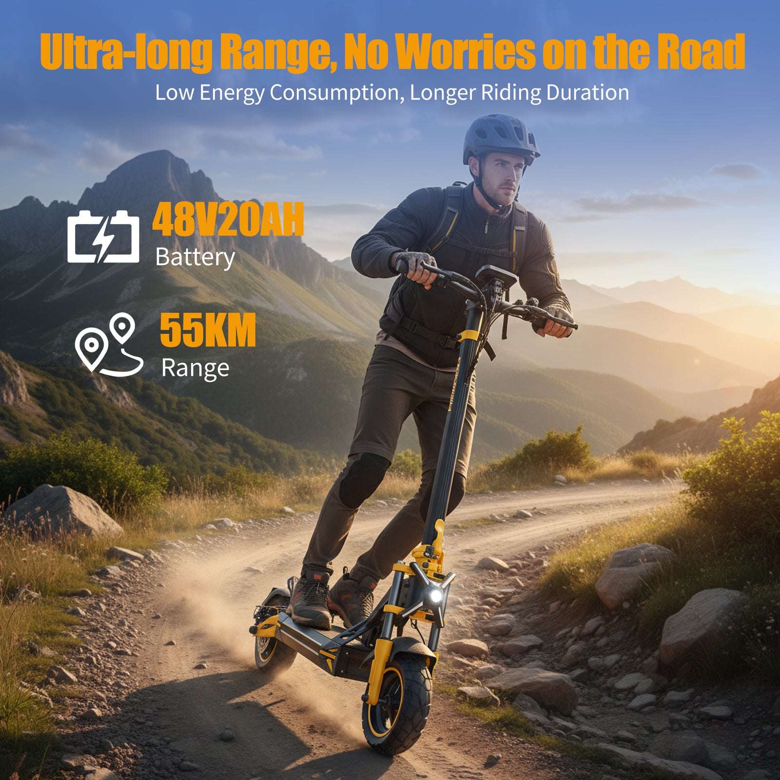 TWOFISH V2 MAX Electric Scooter – 800W Motor, 25km/h Limited Speed, 50km Range, NFC Unlock, Dual Suspension & Disc Brakes (EU)