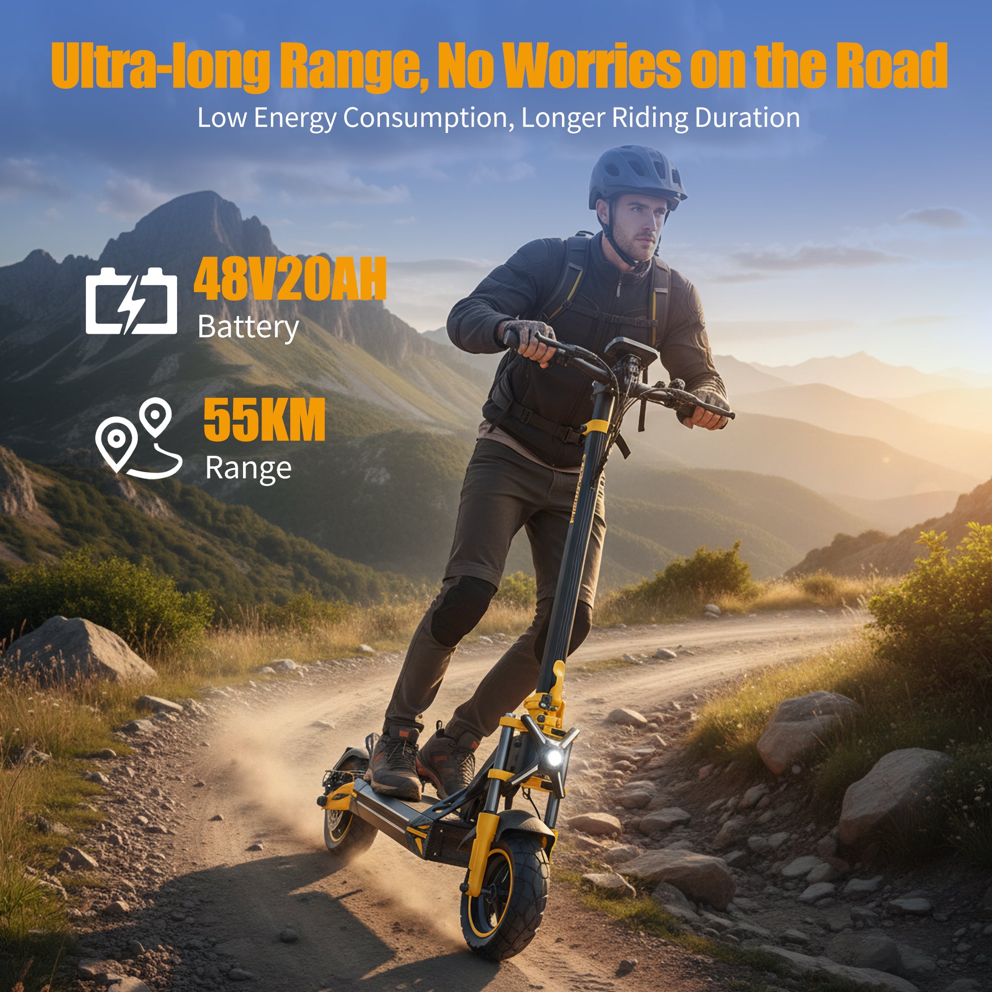 TWOFISH V2 MAX Electric Scooter – 800W Motor, 25km/h Limited Speed, 50km Range, NFC Unlock, Dual Suspension & Disc Brakes (EU)