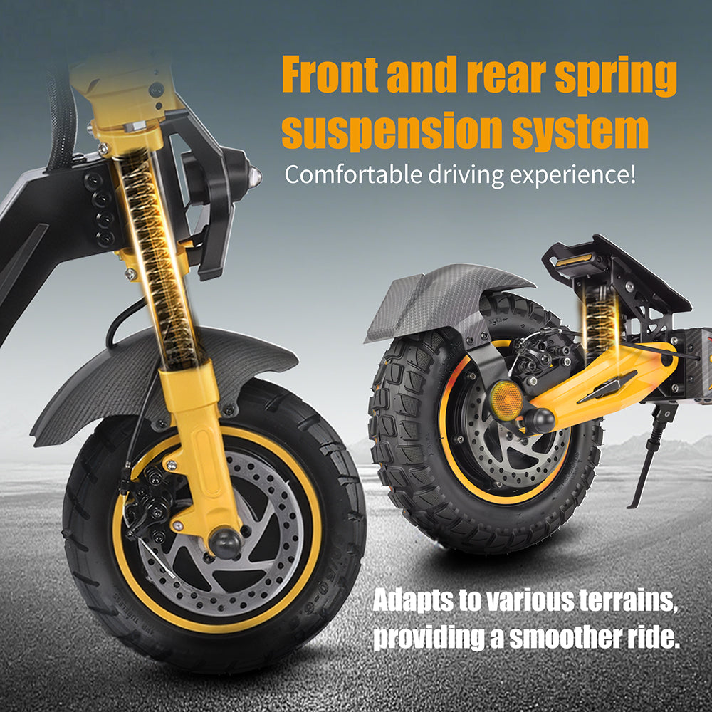 TWOFISH TW3 PRO Electric Scooter – Dual 1000W Motors, 60km/h Top Speed, 55km Range, NFC Unlock, Dual Suspension & Disc Brakes（EU）