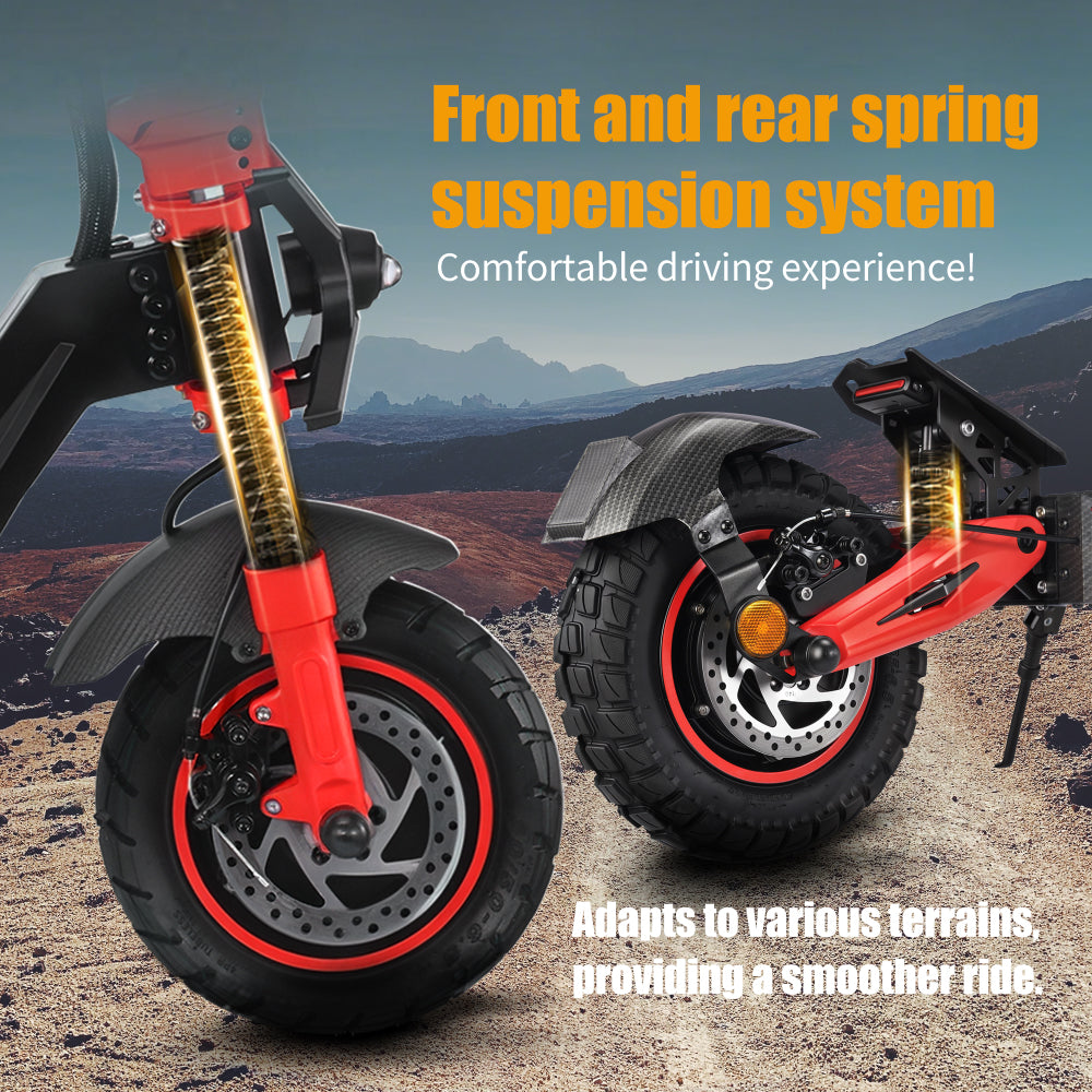 TWOFISH TW4 PRO Electric Scooter – Dual 1000W Motors, 72km/h Top Speed, 60km Range, NFC Unlock, Dual Suspension & Disc Brakes（EU）