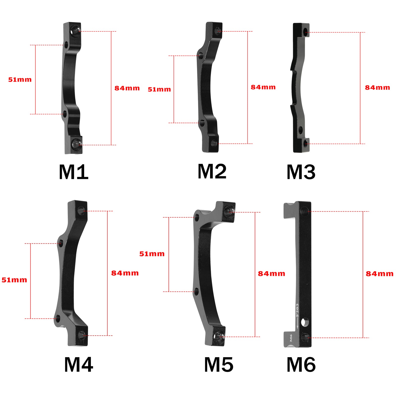 DYISLAND M-Series 84 mm Brake Caliper Adapter – Compatible with LD-200 PLUS and LD4X-300