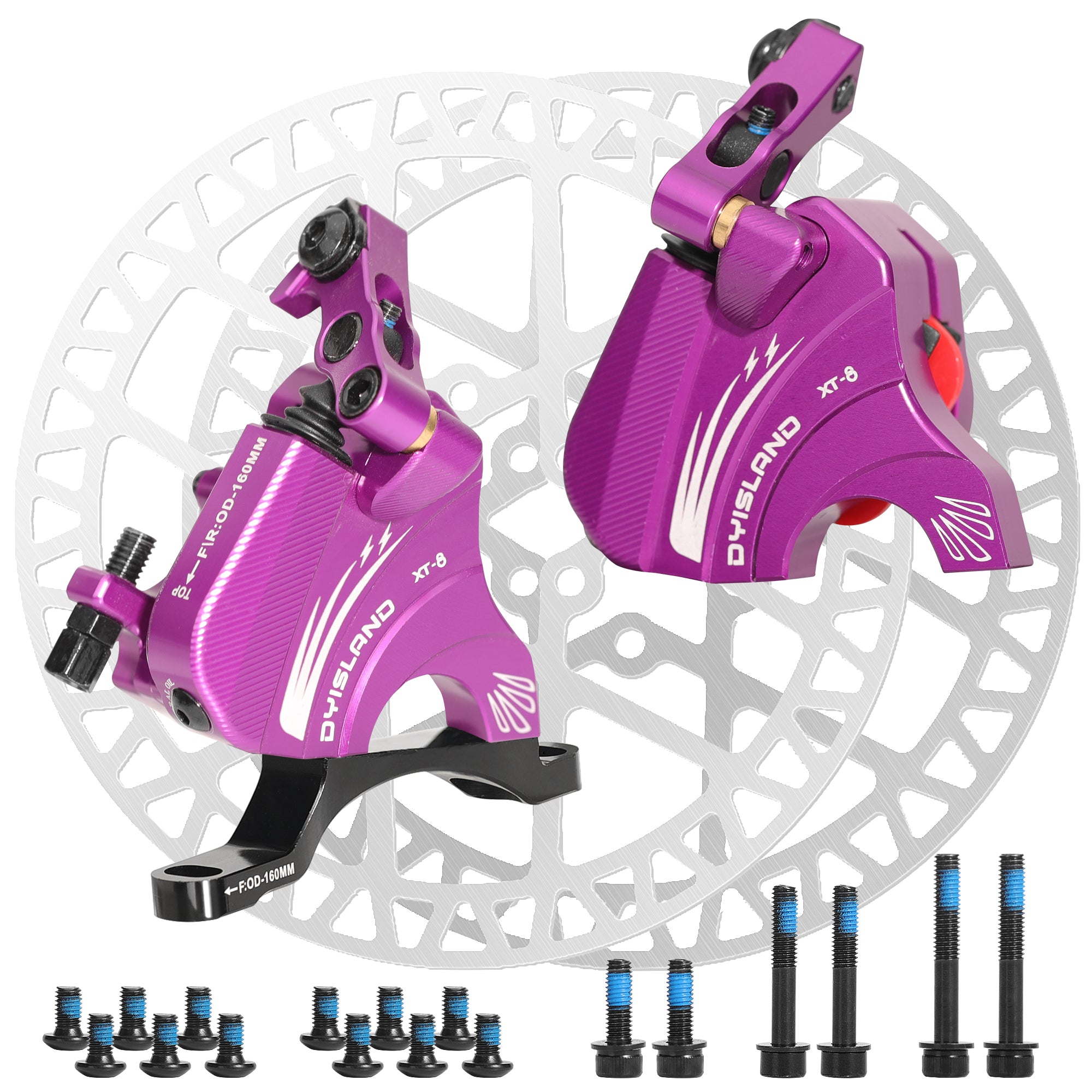 DYISLAND XT-8 Cable Actuated Road Bicycle Hydraulic Disc Brakes