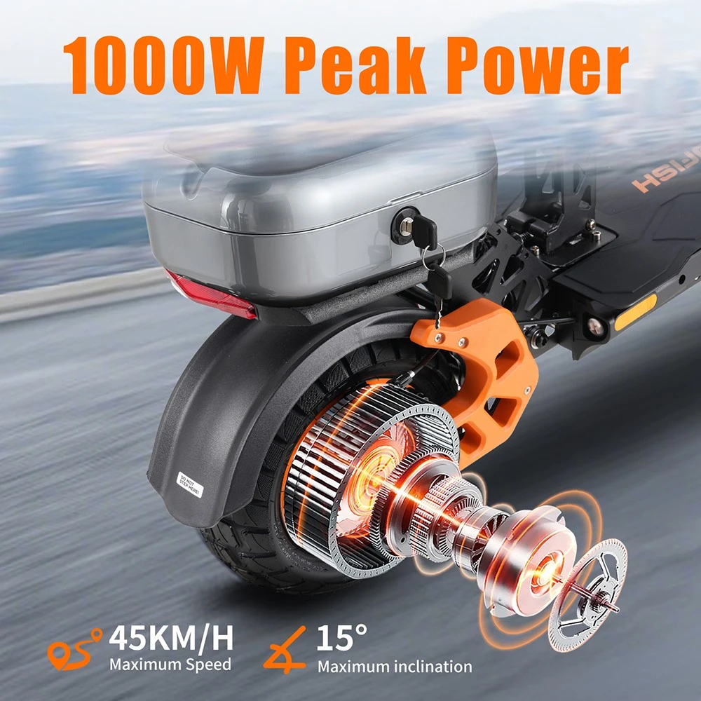 TWOFISH V5 MAX Electric Scooter with Seat – 800W Motor, 45km/h Top Speed, 45km Range, Dual Suspension & Disc Brakes（EU）