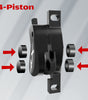 DYISLAND SD-230X 4-Piston MTB Hydraulic Disc Brake Set