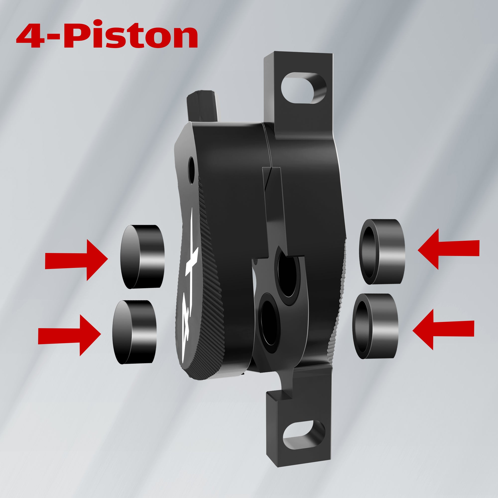 DYISLAND SD-230X 4-Piston MTB Hydraulic Disc Brake Set
