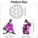 DYISLAND XT-8 Seilzugbetätigtes Hydraulisches Scheibenbremsen-Kit für Rennräder 