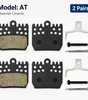 DYISLAND AT Sintered Metal Brake Pads 2 Pairs — Custom-Designed for ATE4 4-Piston E-Bike Brakes