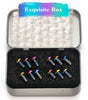 DYISLAND 12Pcs Titanium Rotor Bolts, Bike Disc Brake Rotor Screws Bolts, M5x10mm (Colorful)
