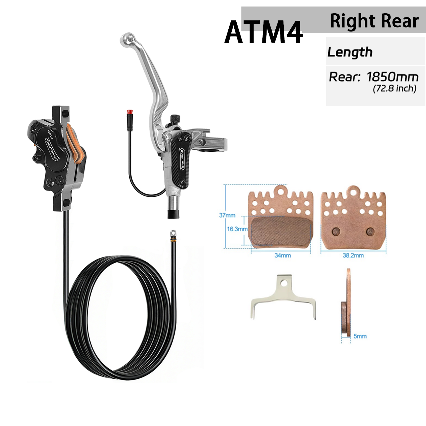 DYISLAND  ATE4  Four-Piston Electric Bicycle Brake Kit  - 【 2026 NEW 】