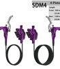 DYISLAND SDM4 Four-Piston Mountain Bike Hydraulic Disc Brake Set – 【2026 NEW】