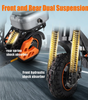 TWOFISH V5 MAX Electric Scooter with Seat – 800W Motor, 45km/h Top Speed, 45km Range, Dual Suspension & Disc Brakes（EU）