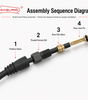 DYISLAND Hydraulic Brake Hose Connector Pin BH59/BH10 Oil Needle Olive Head Tightening Screw Protective Cover