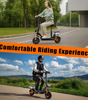 TWOFISH V5 MAX Electric Scooter with Seat – 800W Motor, 45km/h Top Speed, 45km Range, Dual Suspension & Disc Brakes（EU）