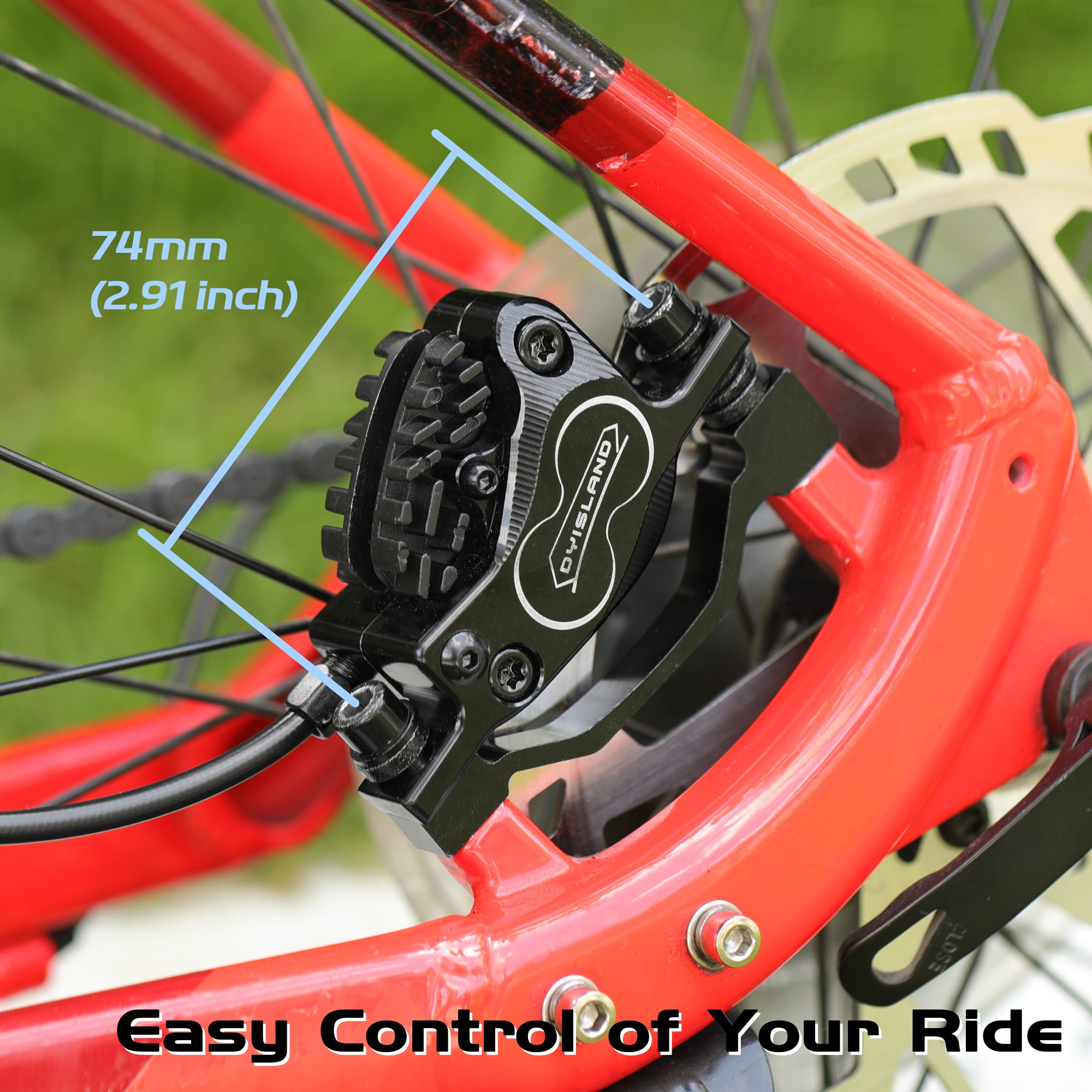 DYISLAND SD-230X 4-Piston MTB Hydraulic Disc Brake Set