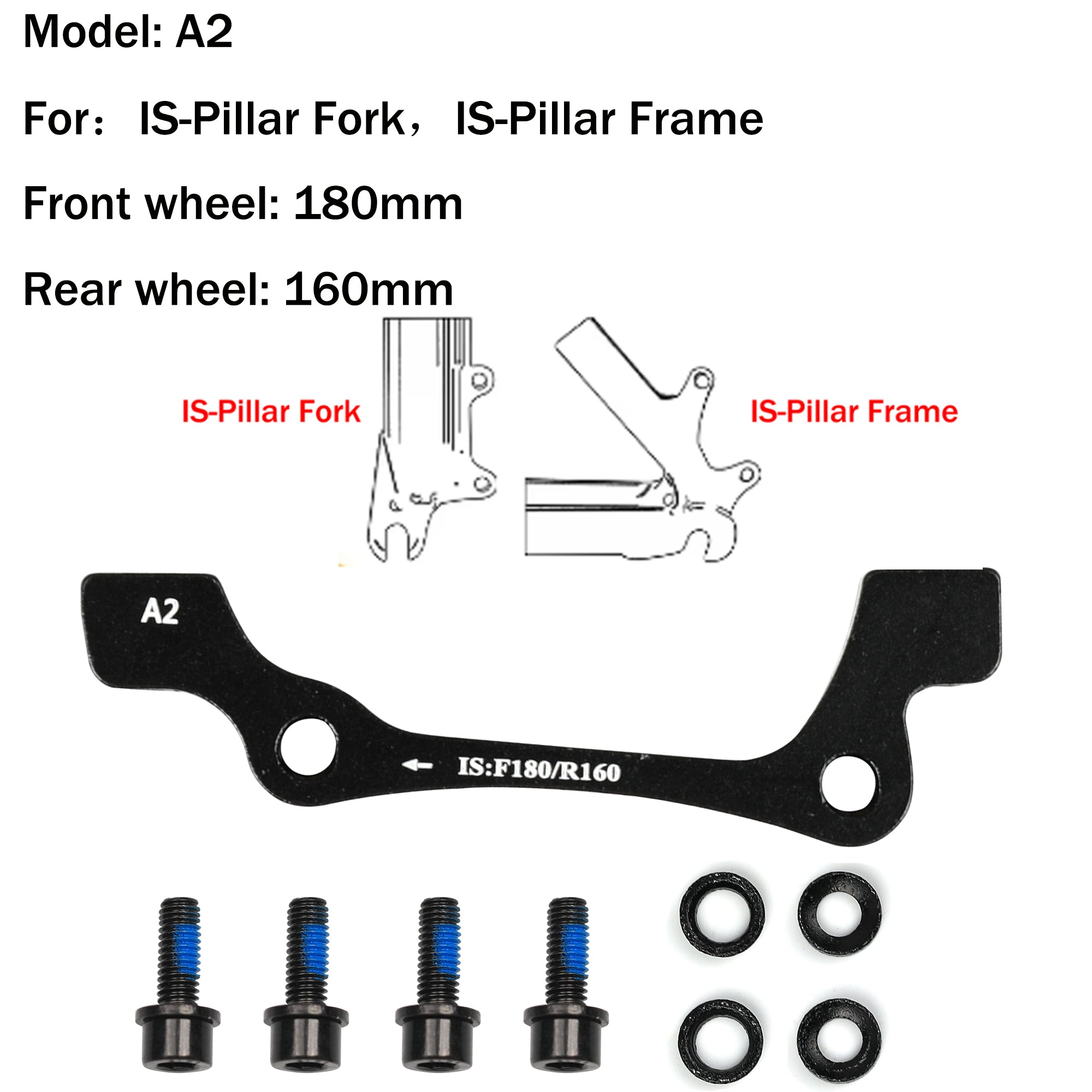 DYISLAND A Series 74mm Standard Universal Brake Mount