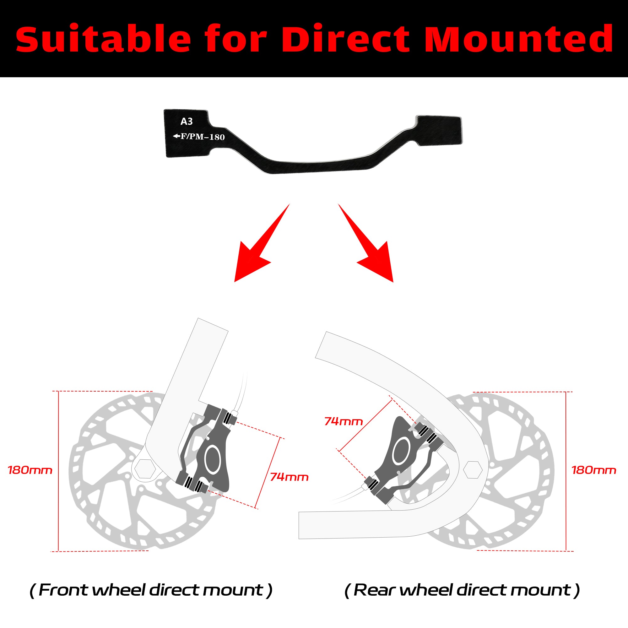 DYISLAND A Series / 74mm Standard Universal Brake Mount