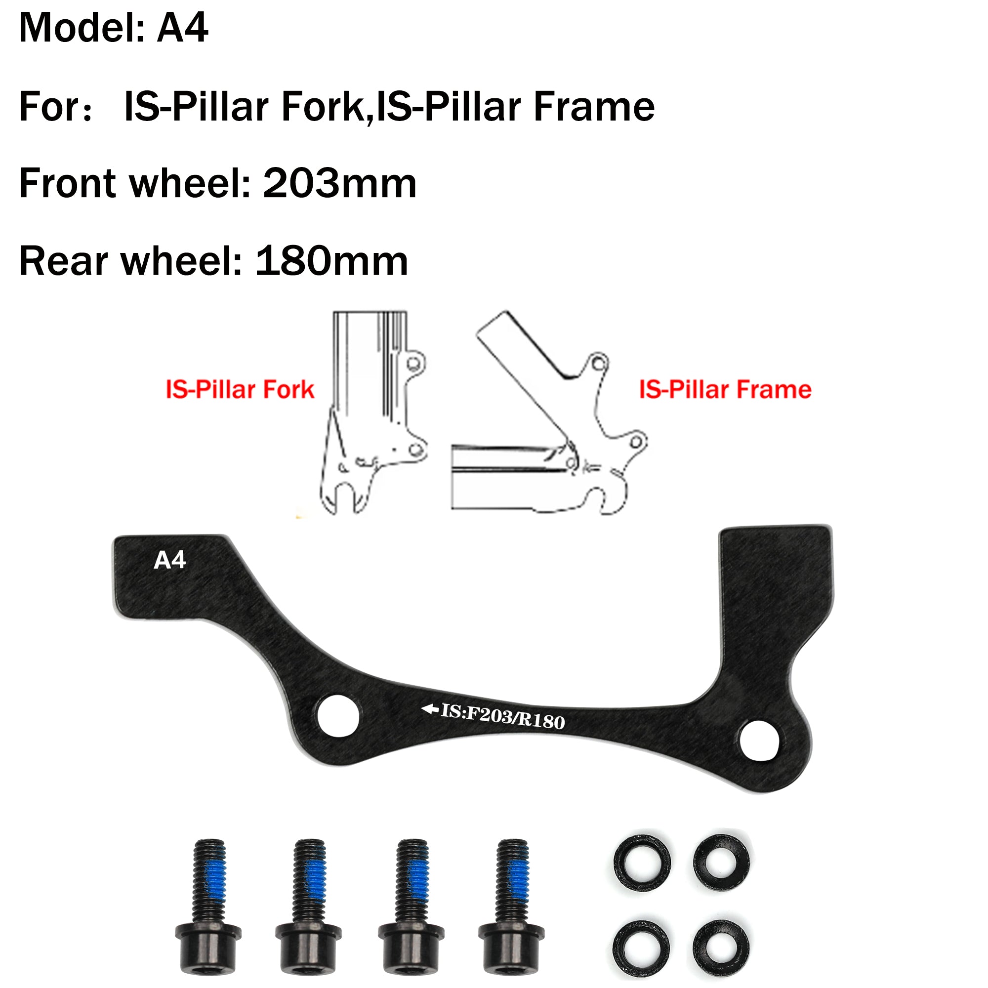 DYISLAND A Series 74mm Standard Universal Brake Mount
