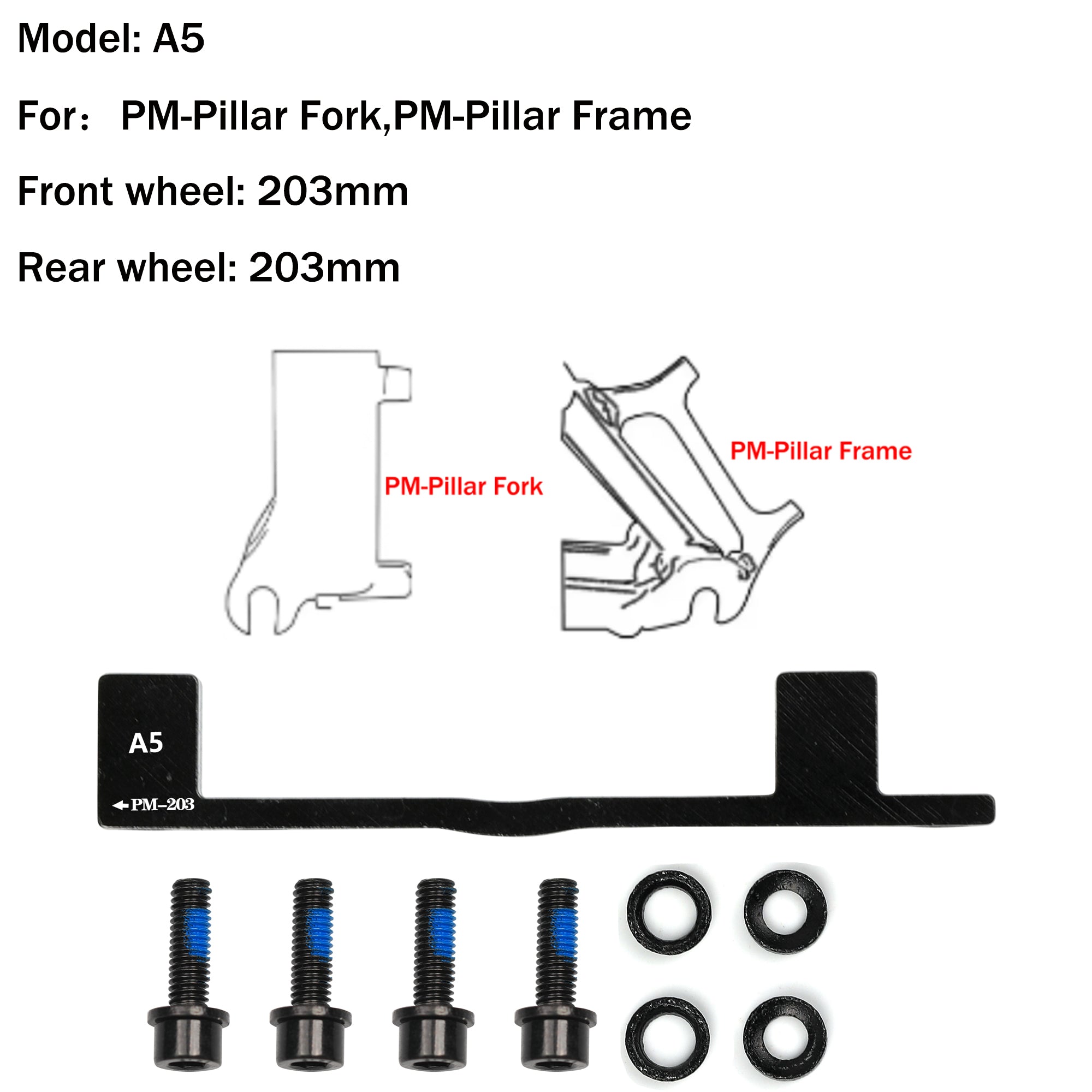 DYISLAND A Series 74mm Standard Universal Brake Mount