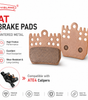 DYISLAND AT Sintered Metal Brake Pads 2 Pairs — Custom-Designed for ATE4 4-Piston E-Bike Brakes