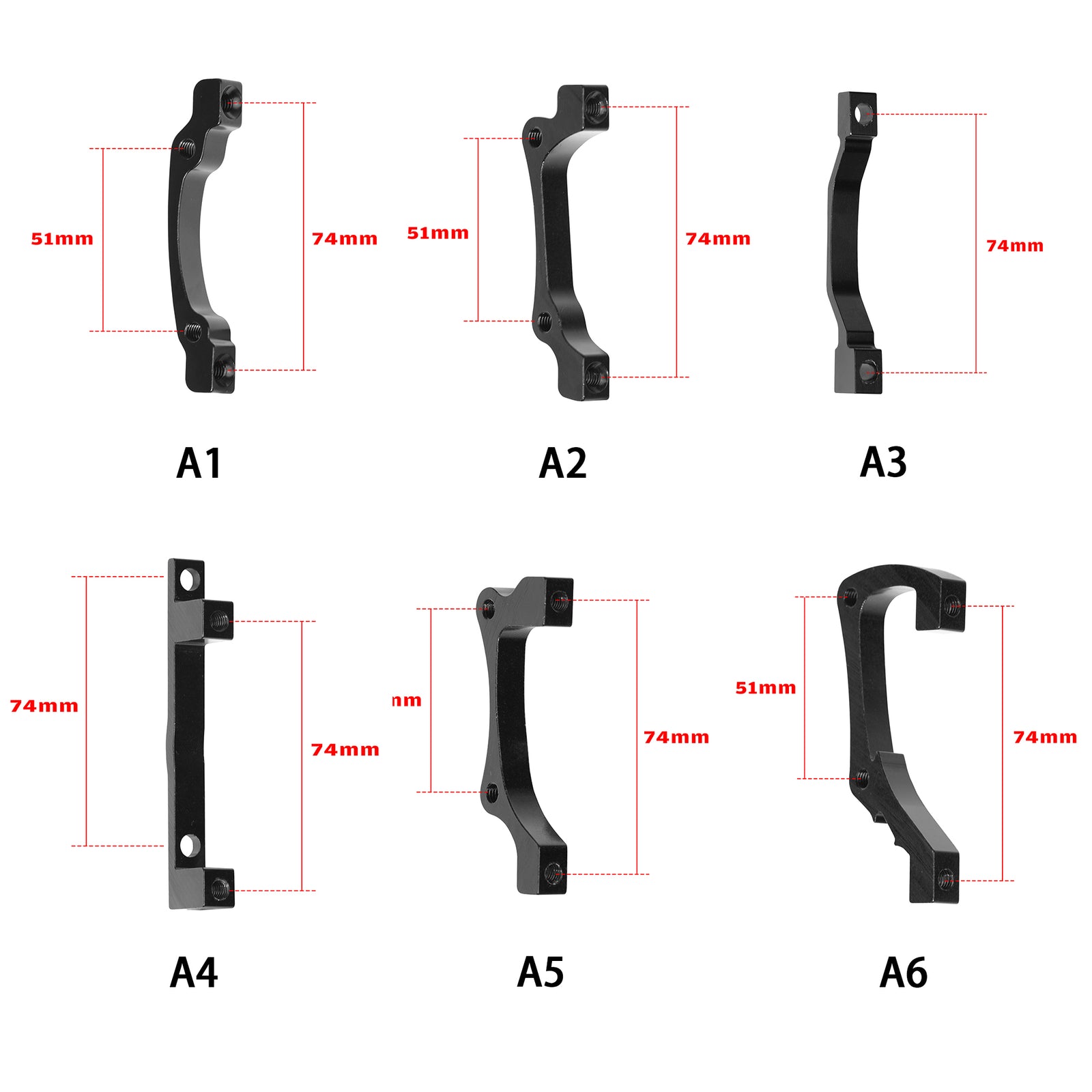 DYISLAND A Series 74mm Standard Universal Brake Mount