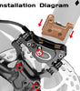 DYISLAND MT600 Brake Pads – Compatible with LD-200PLUS & LD4X-300 Brake Calipers