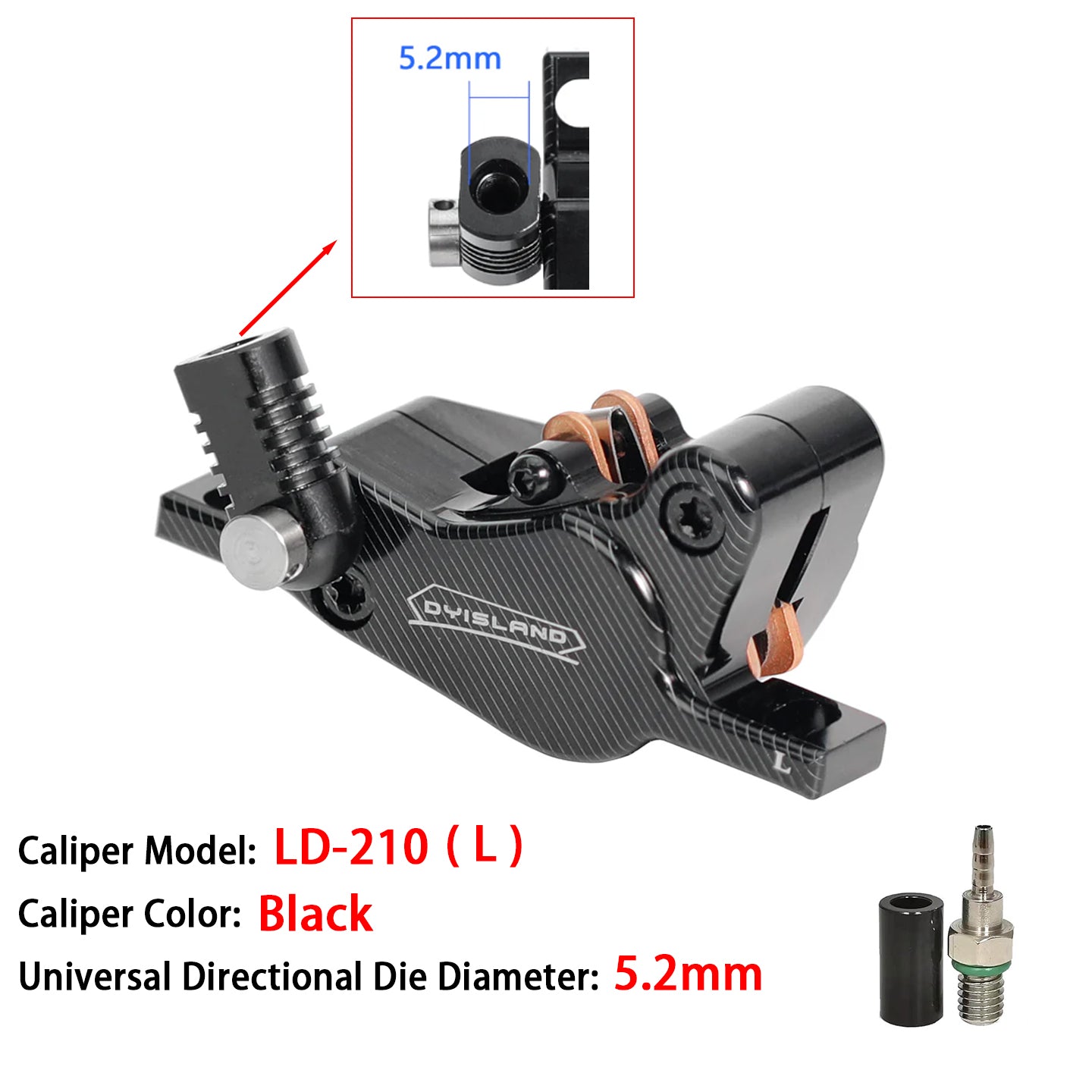 DYISLAND LD-210 E-Scooter Hydraulic Disc Brake Caliper