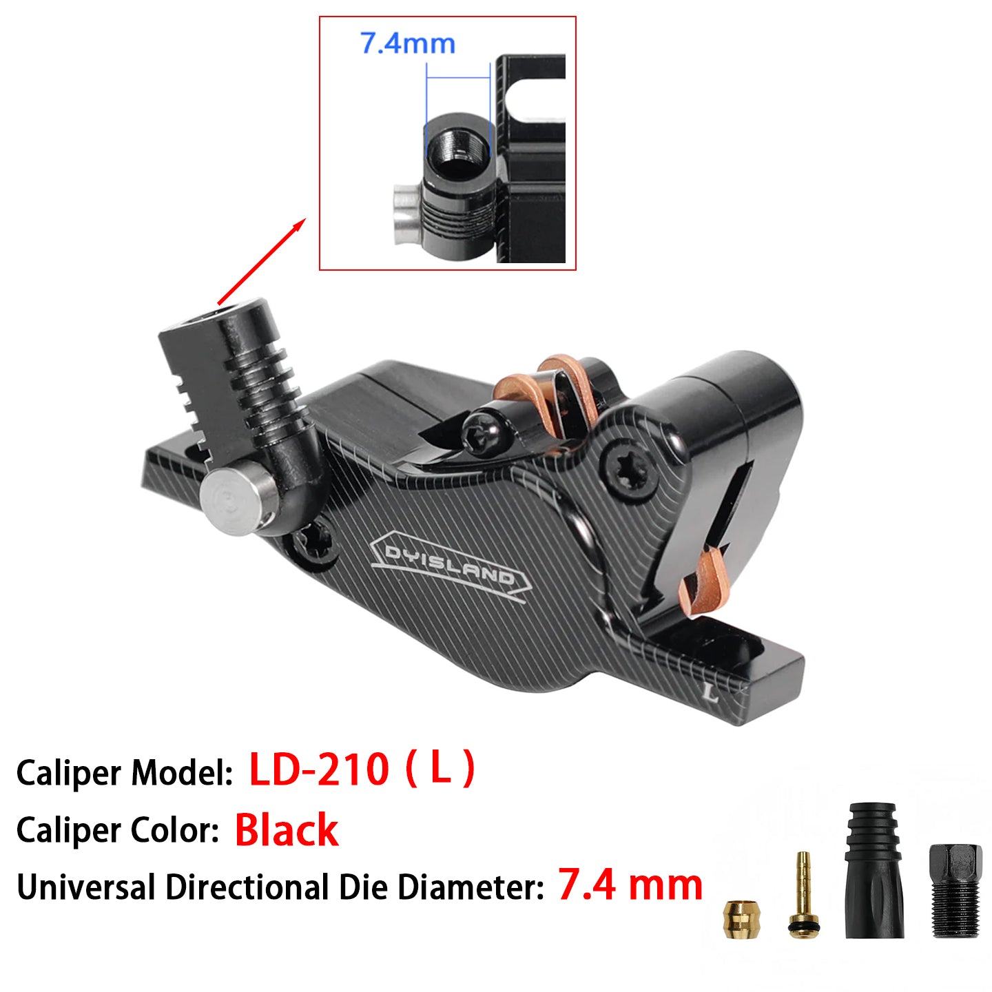 DYISLAND LD-210 E-Scooter Hydraulic Disc Brake Caliper