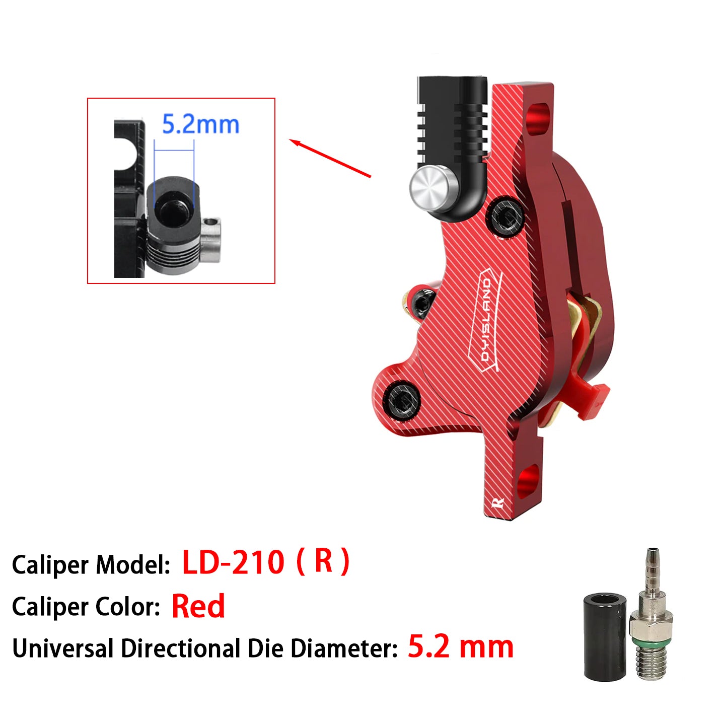 DYISLAND LD-210 E-Scooter Hydraulic Disc Brake Caliper
