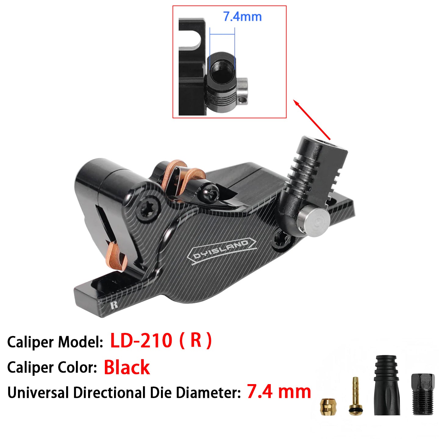 DYISLAND LD-210 E-Scooter Hydraulic Disc Brake Caliper