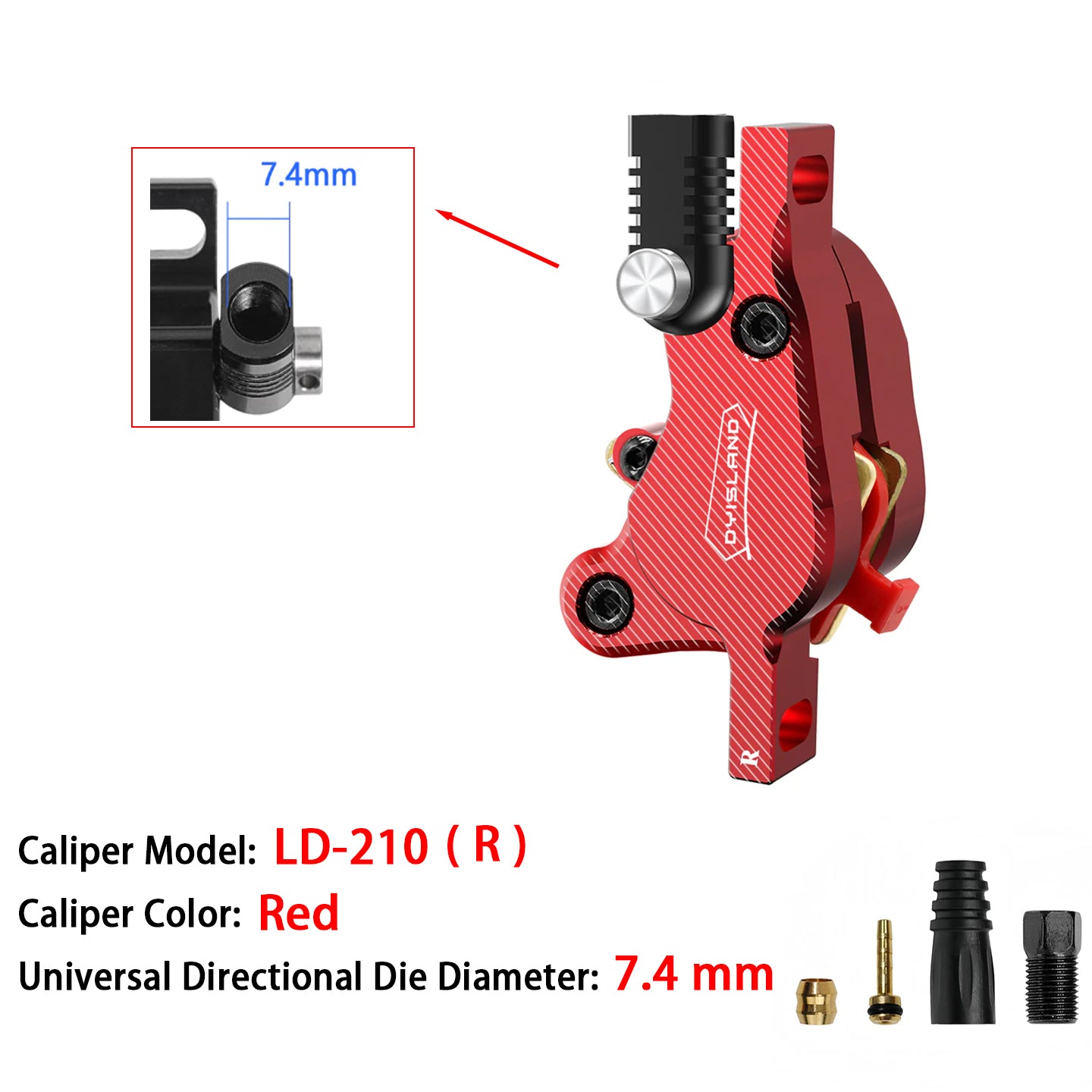 DYISLAND LD-210 E-Scooter Hydraulic Disc Brake Caliper