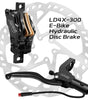 DYISLAND LD4X-300 4-Pistons Hydraulic Disc Brake Set  for E-Bike