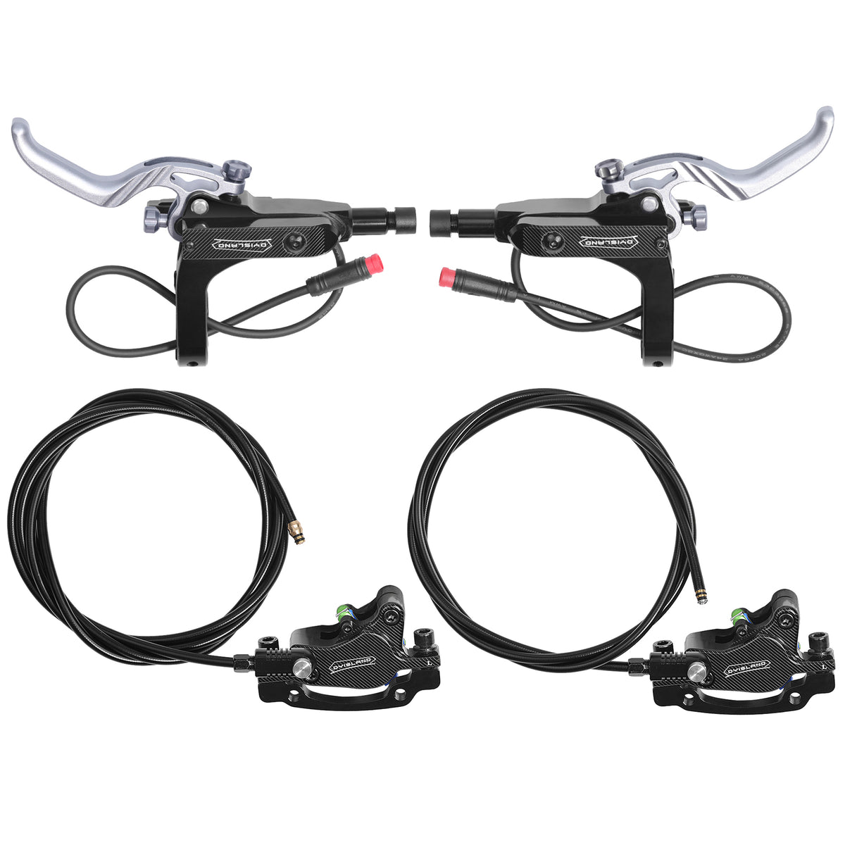 DYISLAND LD-240 Dual-Piston E-Scooters Hydraulic Disc Brake Kit for KUKirin G2 Master / G2 Max Electric Scooters
