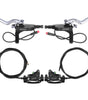 DYISLAND LD-240 Dual-Piston E-Scooters Hydraulic Disc Brake Kit for KUKirin G2 Master / G2 Max Electric Scooters