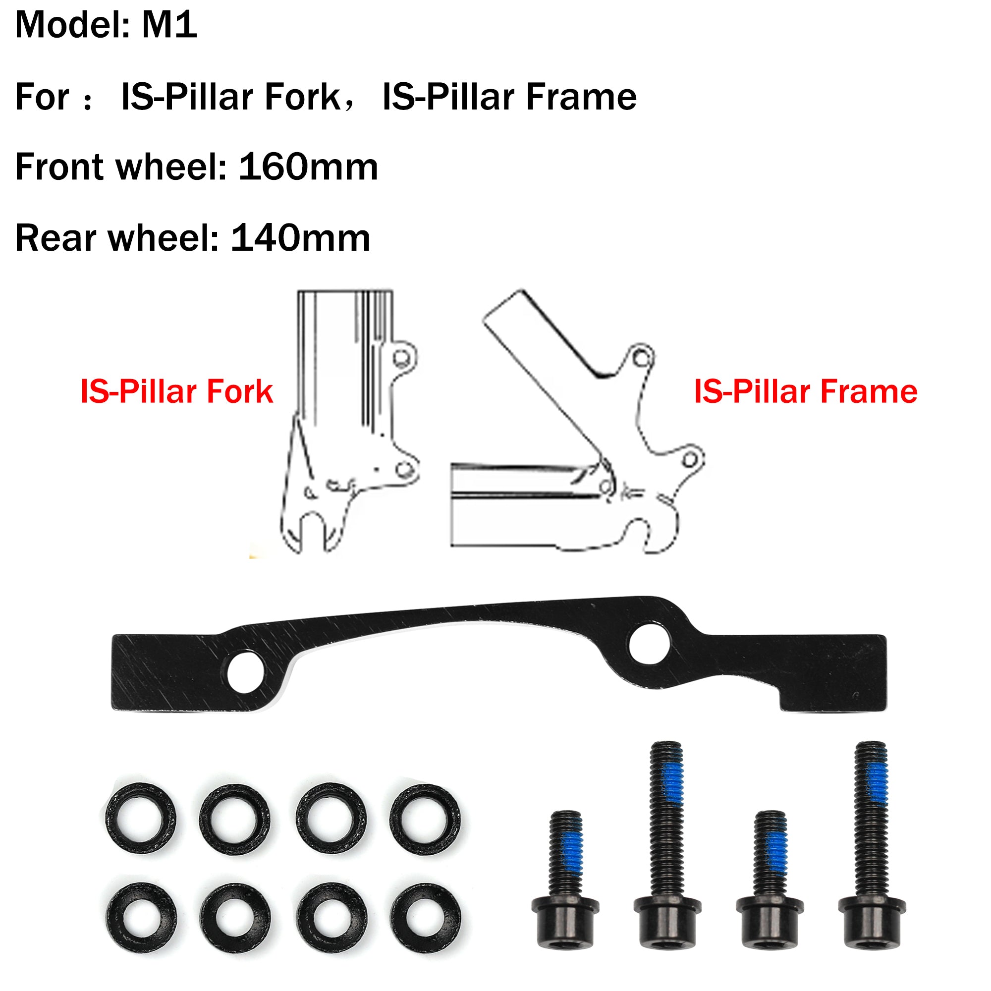 DYISLAND compatible LD-200PLUS & LD4X-300 M series brake brackets