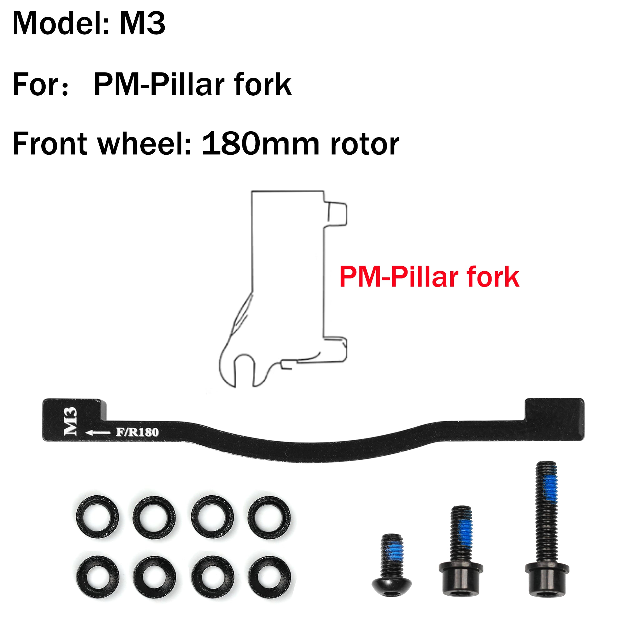 DYISLAND compatible LD-200PLUS & LD4X-300 M series brake brackets
