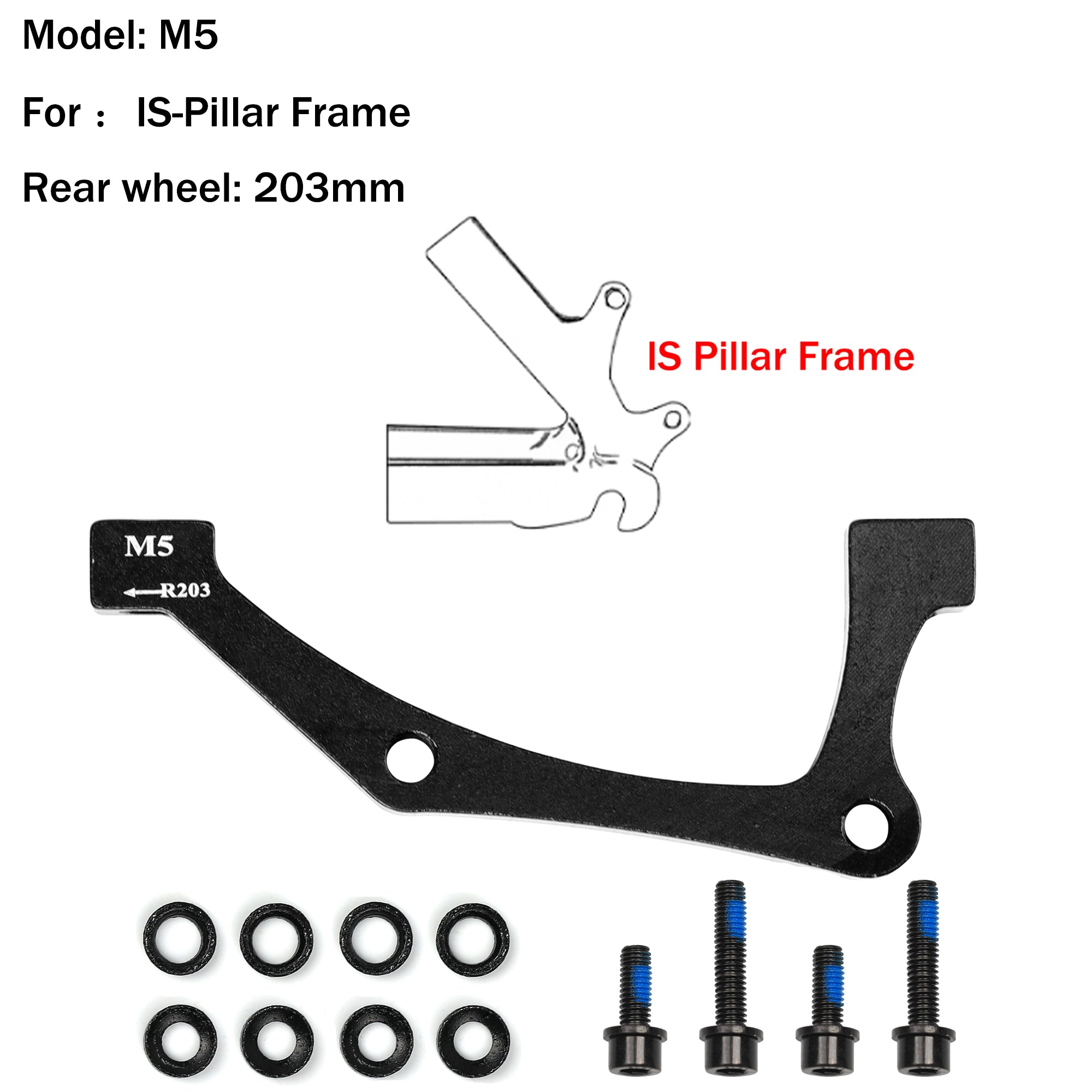 DYISLAND compatible LD-200PLUS & LD4X-300 M series brake brackets