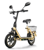 WOFISH M5 Elite-E Electric Scooter with Seat & Rear Basket – EEC Certified, 500W Motor, 40km/h Speed, 30km Range, Dual Suspension(EU)