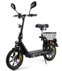 WOFISH M5 Elite-E Electric Scooter with Seat & Rear Basket – EEC Certified, 500W Motor, 40km/h Speed, 30km Range, Dual Suspension(EU)