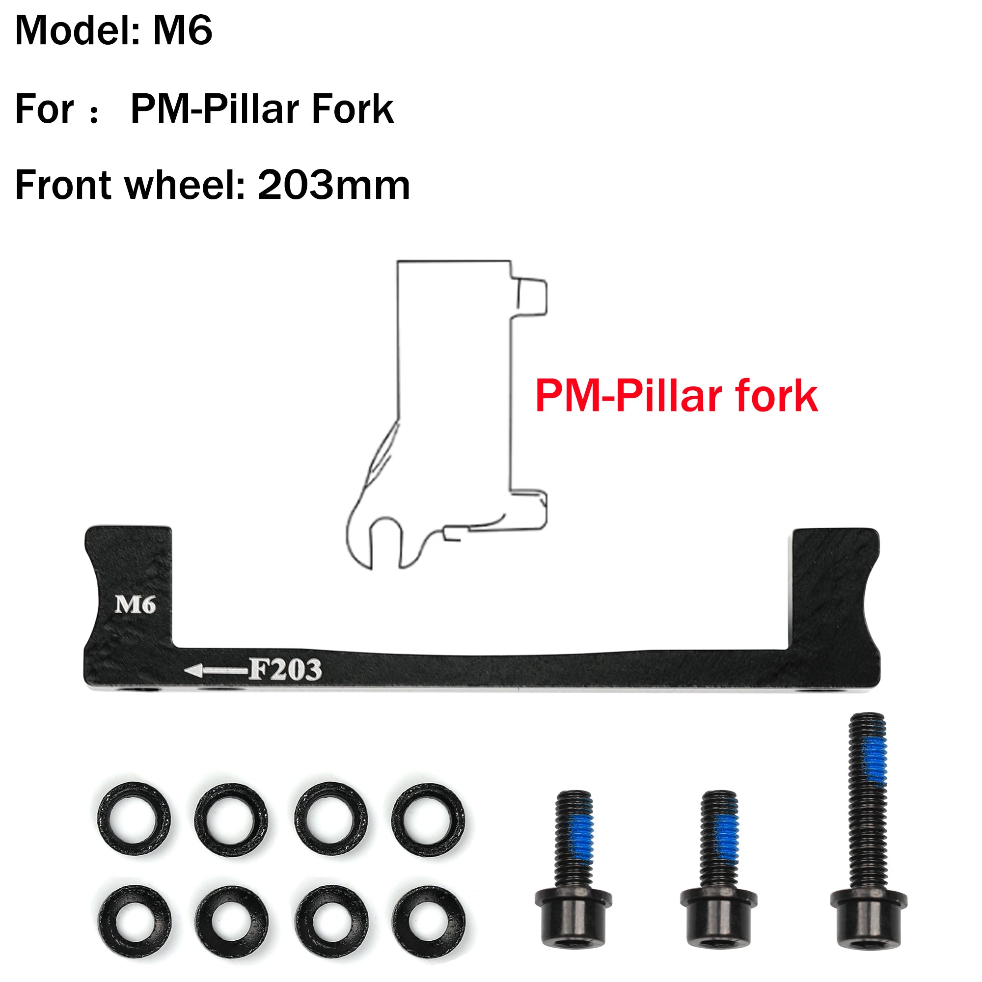 DYISLAND compatible LD-200PLUS & LD4X-300 M series brake brackets