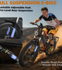 Philiam FX1 52V 32/23AH Battery, 5000W/3000W Peak Dual Motor 26”Fat Tire Full Suspension E-Bike (US)