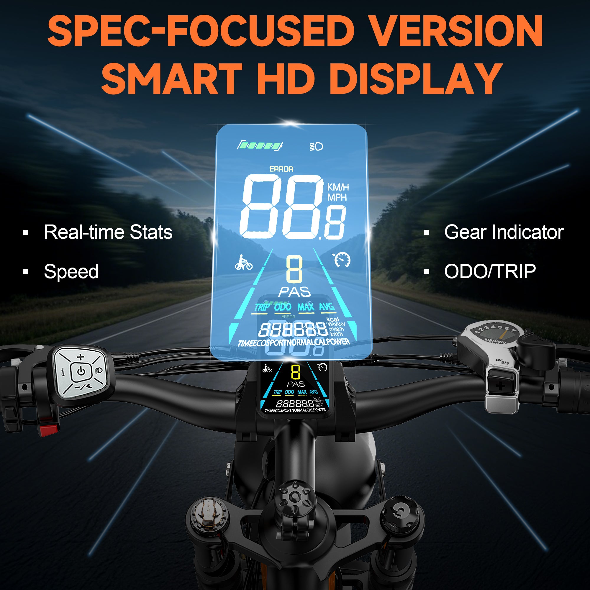 Philiam FX1 52V 32/23AH Battery, 5000W/3000W Peak Dual Motor 26”Fat Tire Full Suspension E-Bike (US)