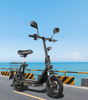 TWOFISH M5 PRO-E Electric Scooter with Seat & Rear Basket – EEC Certified, 500W Motor, 40km/h Speed, 30km Range, Dual Suspension (EU)