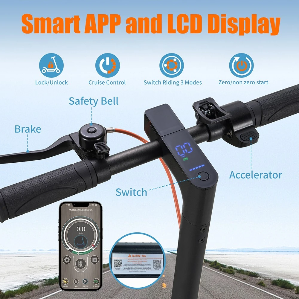 TWOFISH V1 MAX Electric Scooter for Commuting – 400W Motor, 28km/h Speed, 20km Range, Lightweight Design (EU)
