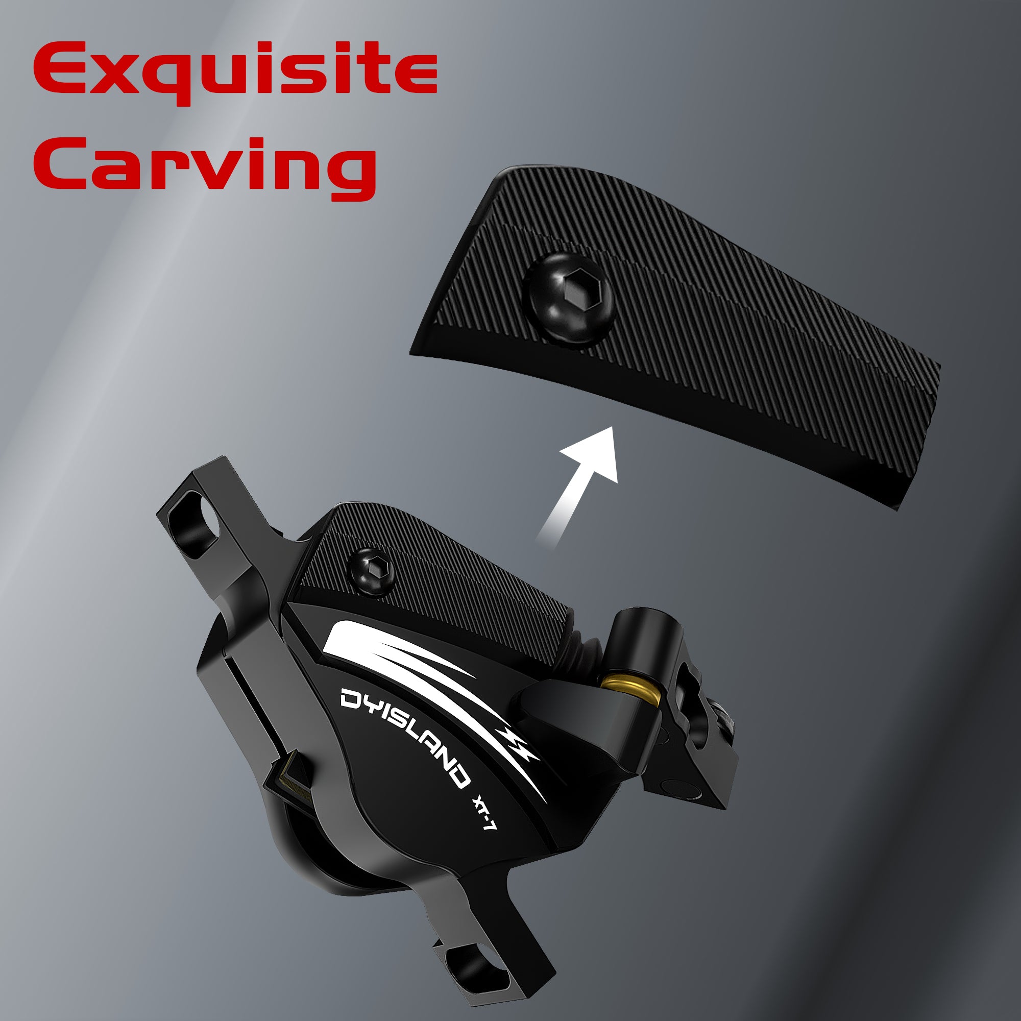 DYISLAND XT-7 Hydraulic Disc Brakes Calipers,Line Pulling/Cable